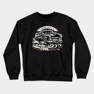 Classic Car 50s Style - American Muscle Car - Hot Rod and Rat Rod Rockabilly Retro Collection Crewneck Sweatshirt